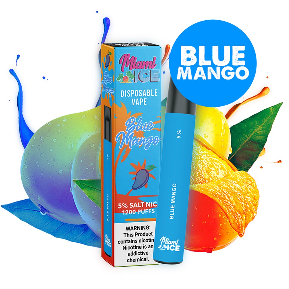 MIAMI ICE  5% NIC DISPOSABLE - BLUE MANGO