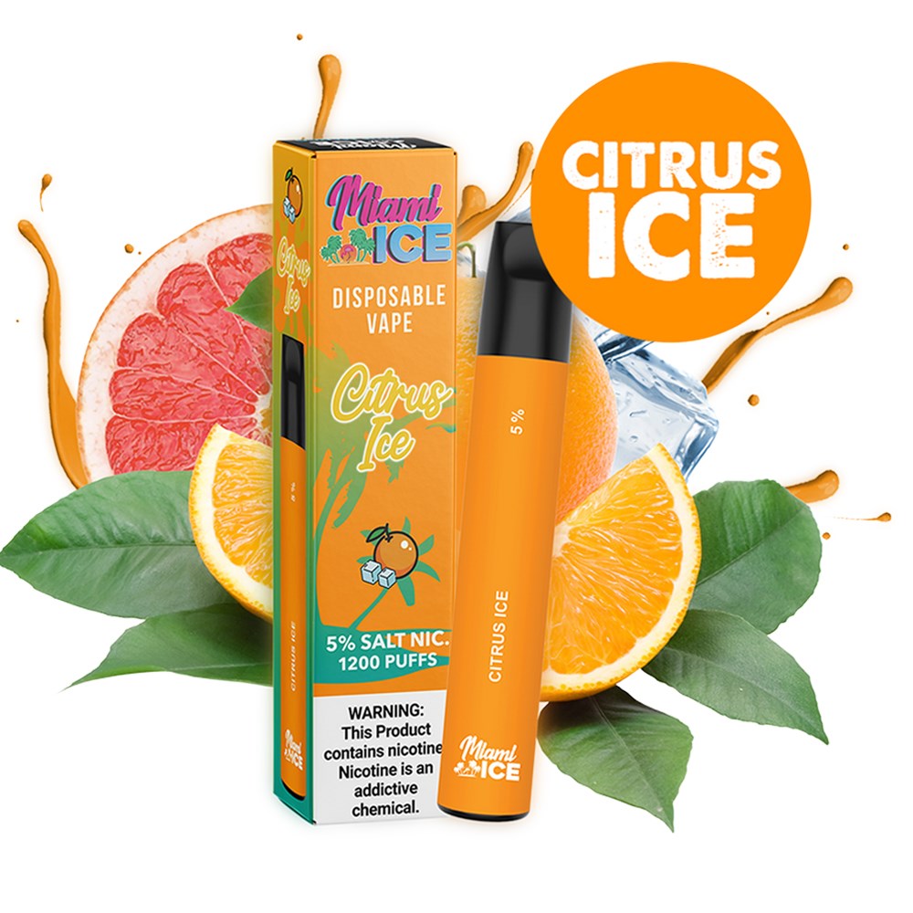 MIAMI ICE  5% NIC DISPOSABLE - CITRUS ICE