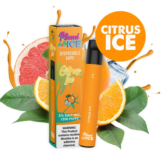 MIAMI ICE  5% NIC DISPOSABLE - CITRUS ICE