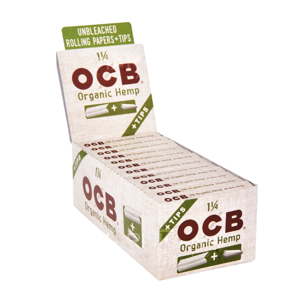 OCB ORGANIC HEMP 1 1/4 +TIPS