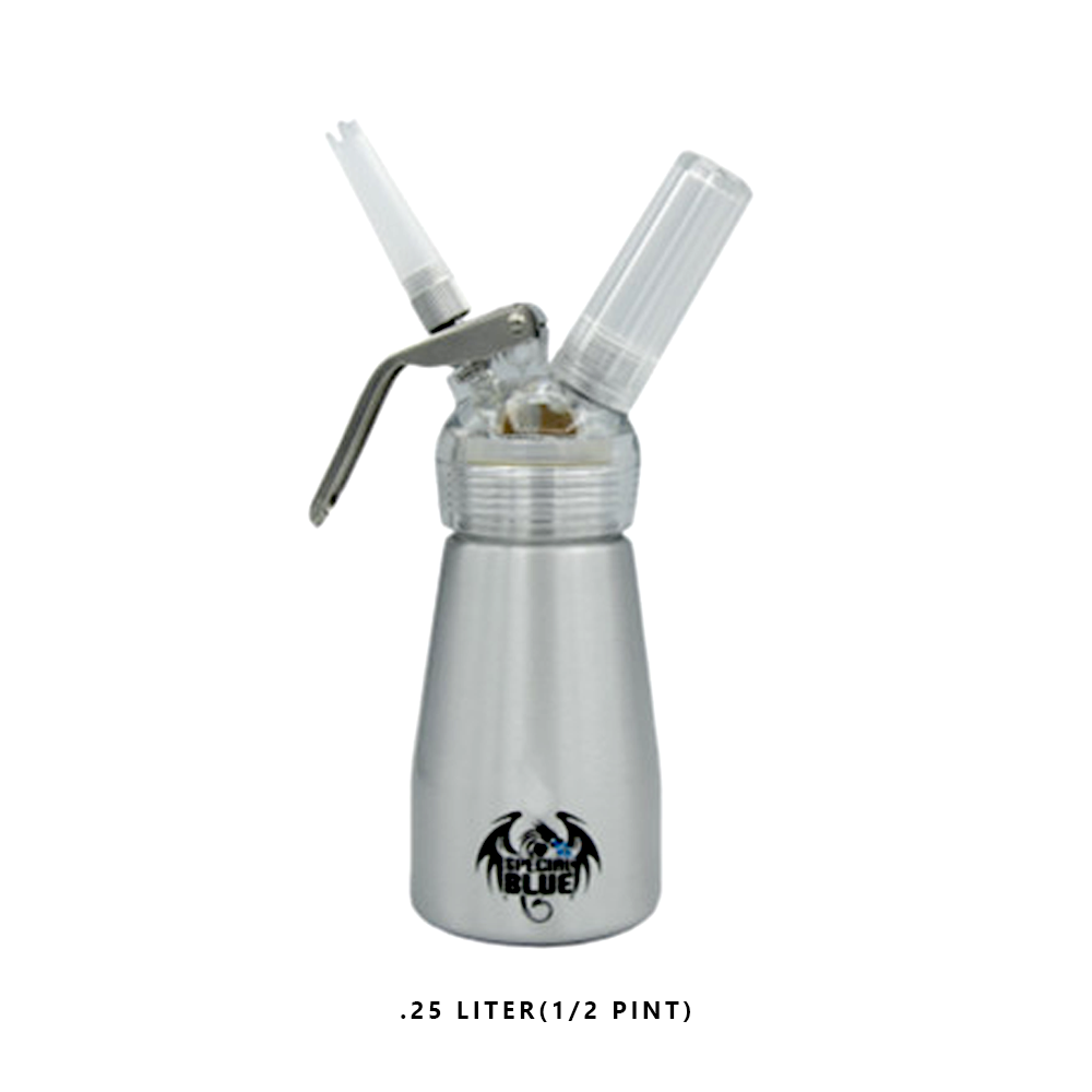 SPECIAL BLUE 1/2 PINT DISPENSER PLASTIC HEAD - SILVER