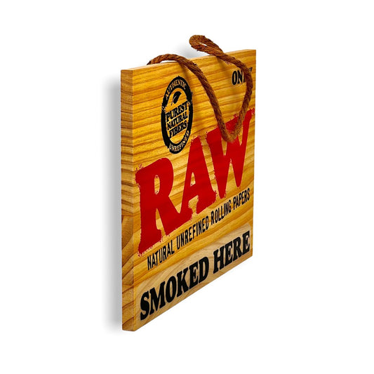 RAW PAINTED SIGN - SMOKED HERE