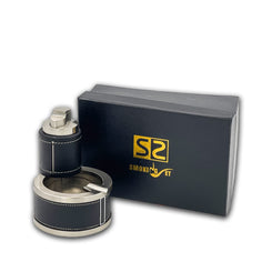 SS SMOKING SET ASHTRAY & LIGHTER