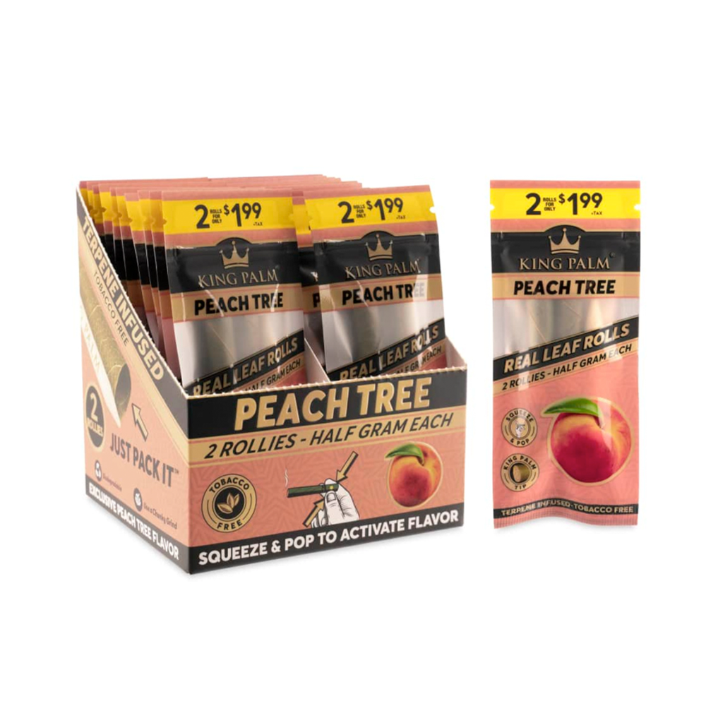 KING PALM ROLLIES .5G 2/$1.99 - PEACH TREE