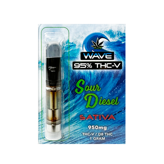 WAVE THC-V D8 CARTRIDGE 1G SATIVA - SOUR DIESEL
