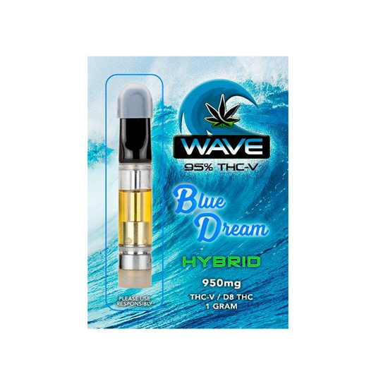 WAVE THC-V D8 CARTRIDGE 1G HYBRID - BLUE DREAM