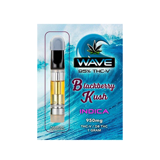 WAVE THC-V D8 CARTRIDGE 1G INDICA - BLACKBERRY KUSH