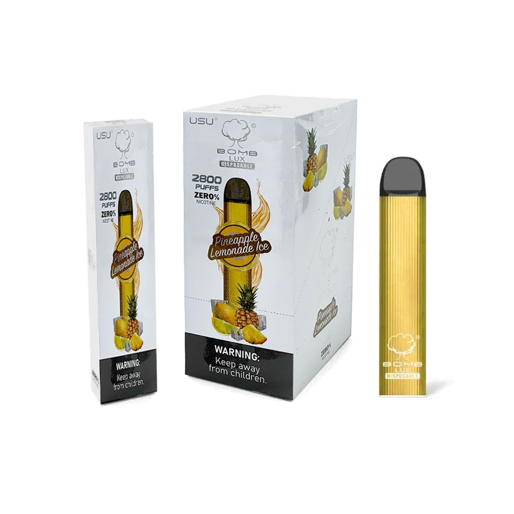 BOMB LUX ZERO NIC DISPOSABLE - PINEAPPLE LEMONADE ICE