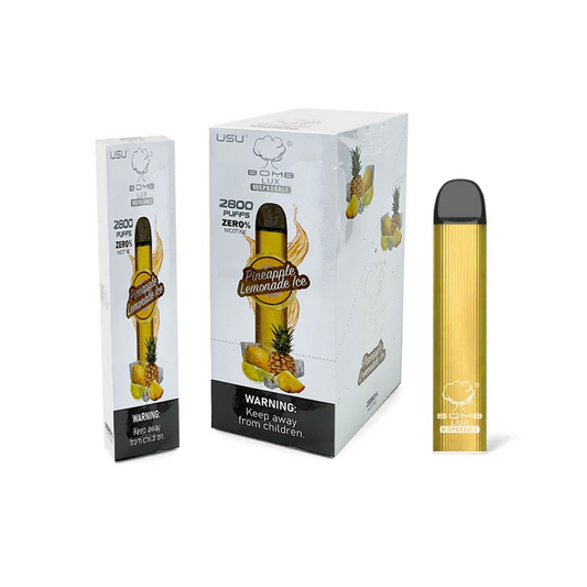 BOMB LUX ZERO NIC DISPOSABLE - PINEAPPLE LEMONADE ICE