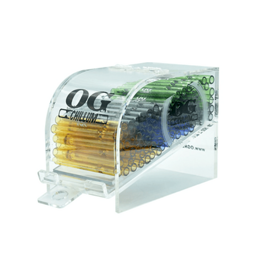 ENDO COLORED CHILLUM ACRYLIC DISPLAY