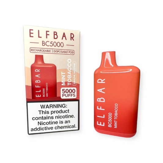 ELF BAR BC5000 DISPOSABLE -  MINT TOBACCO