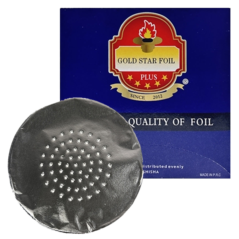 GOLD STAR HOOKAH HEAD FOIL