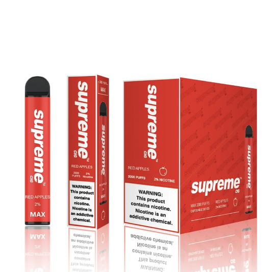SUPREME MAX 2% SALT NIC DISPOSABLE - RED APPLE CANDY