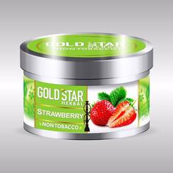 GOLD STAR NON-TOBACCO 200G - STRAWBERRY