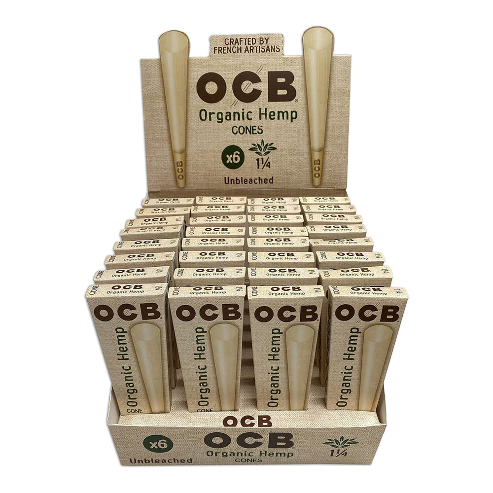 OCB ORGANIC HEMP CONE 1 1/4 6PK