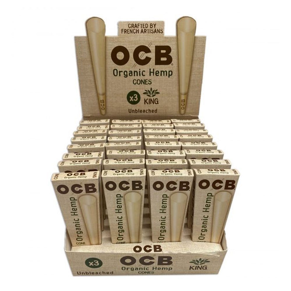 OCB ORGANIC HEMP CONE KING 3PK