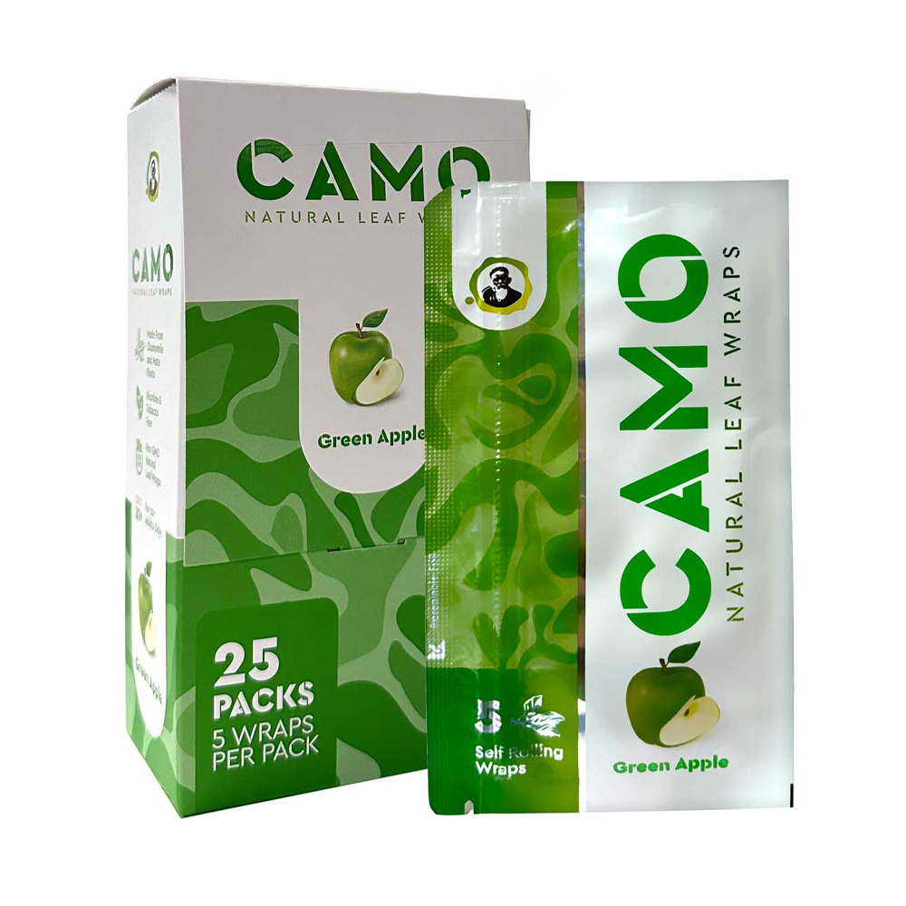 CAMO NATURAL LEAF WRAPS - GREEN APPLE