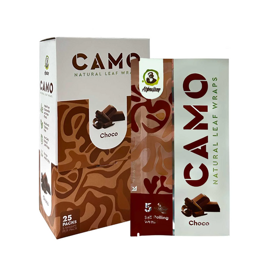 CAMO NATURAL LEAF WRAPS - CHOCO