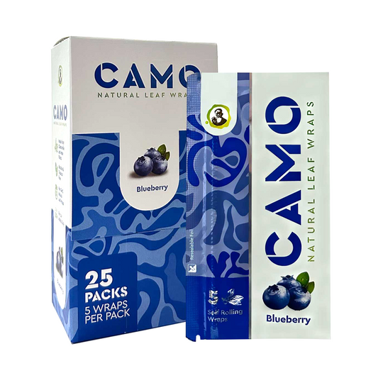 CAMO NATURAL LEAF WRAPS - BLUEBERRY