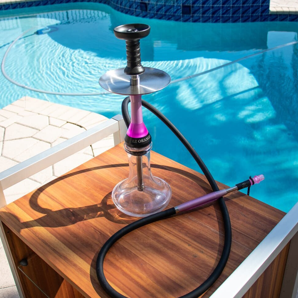 LE ORANGE MINI COMMANDANT RESIN HOOKAH - PINK
