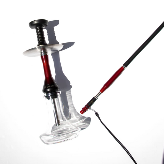 LE ORANGE MINI COMMANDANT RESIN HOOKAH - RED