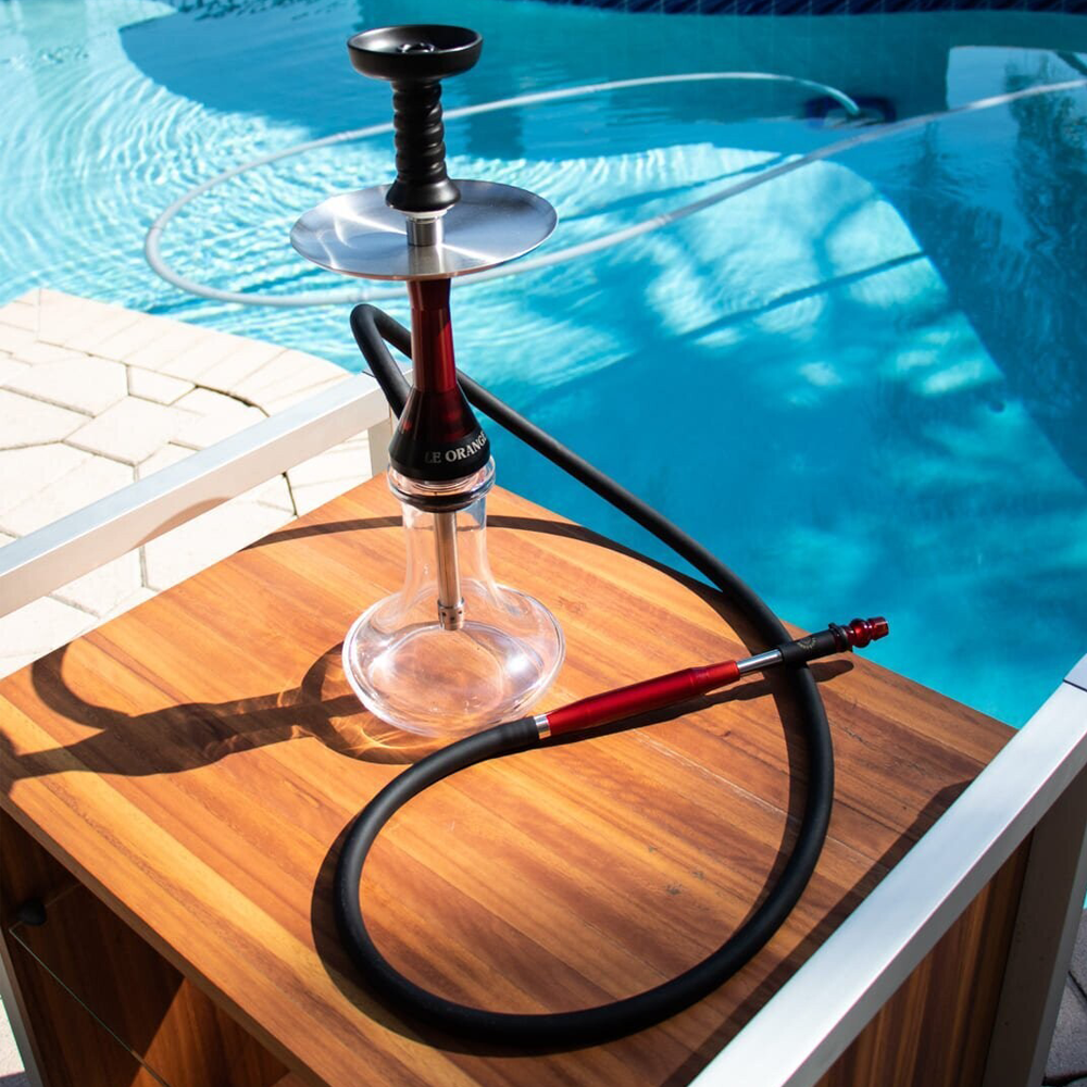 LE ORANGE MINI COMMANDANT RESIN HOOKAH - RED