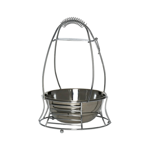 MYA #964 MEDIUM CHROME CHARCOAL BASKET