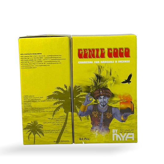 MYA 84PCS CUBE GENIE COCONUT CHARCOAL - YELLOW