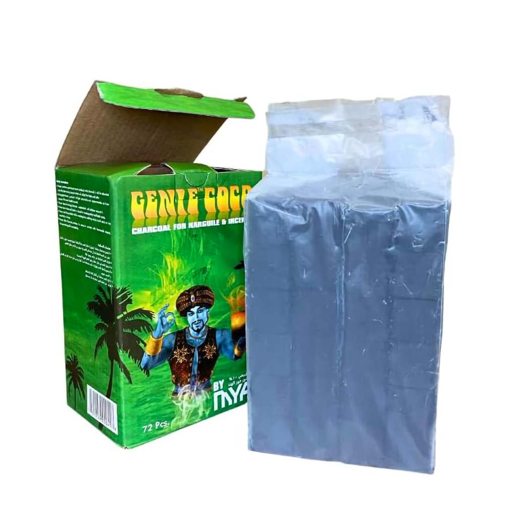 MYA 72PCS CUBE GENIE COCONUT 10KG CHARCOAL