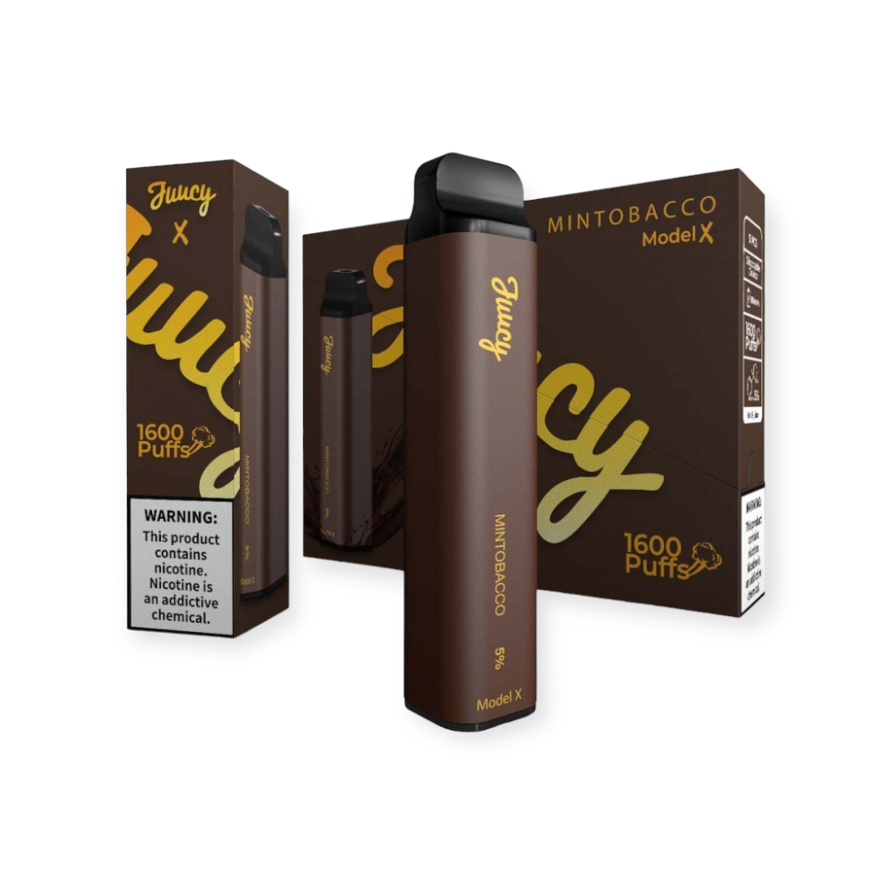JUUCY MODELX 5% NIC DISPOSABLE - MINTOBACCO