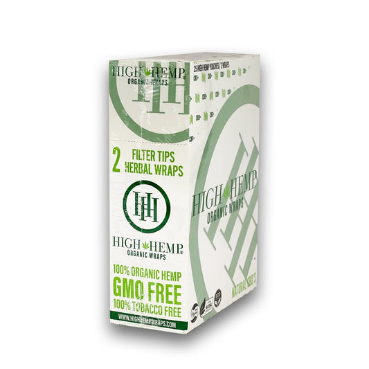 HIGH HEMP ORGANIC 2PK FILTER TIP WRAP - GREEN