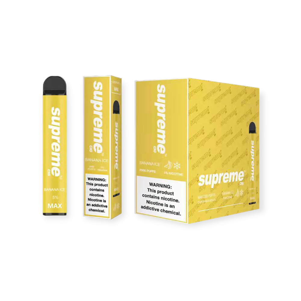 SUPREME MAX 5% SALT NIC DISPOSABLE  - BANANA ICE