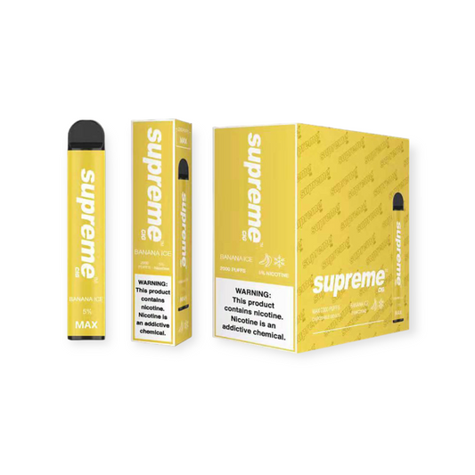 SUPREME MAX 5% SALT NIC DISPOSABLE  - BANANA ICE