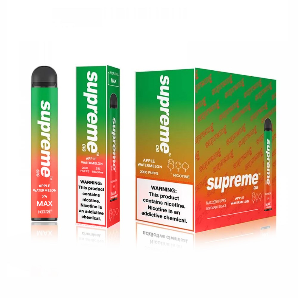 SUPREME MAX 5% SALT NIC DISPOSABLE  - APPLE WATERMELON