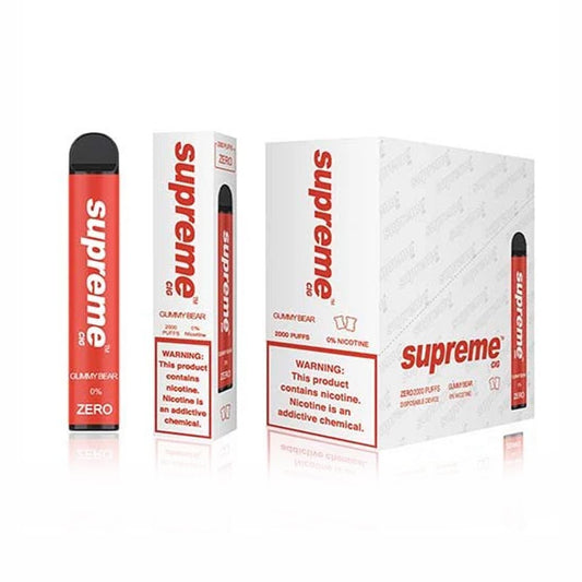 SUPREME CIG ZERO 0% NIC DISPOSABLE - GUMMY BEAR