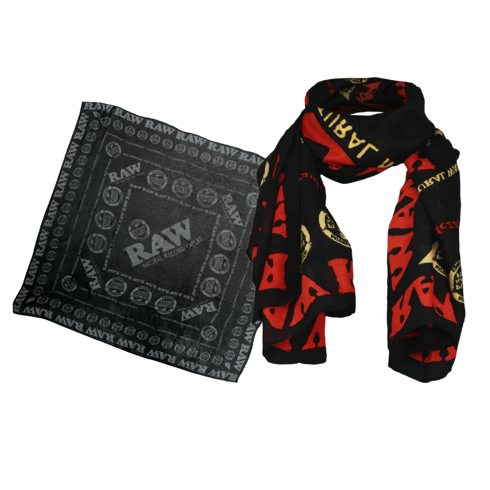 RAW FASHION SCARF - BLACK
