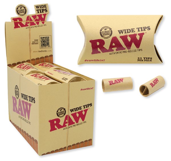 RAW NATURAL UNREFINED PRE-ROLLED TIPS