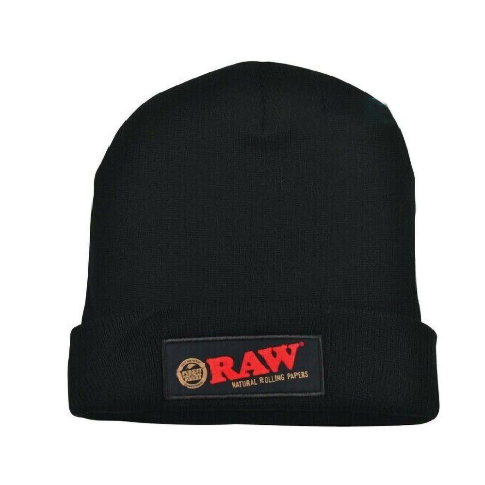 RAW KNIT HAT - BLACK