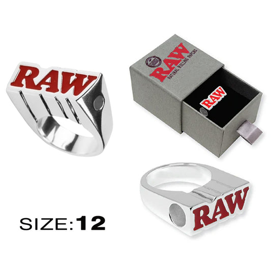 RAW SMOKE SILVER RING FINISH SIZE 12