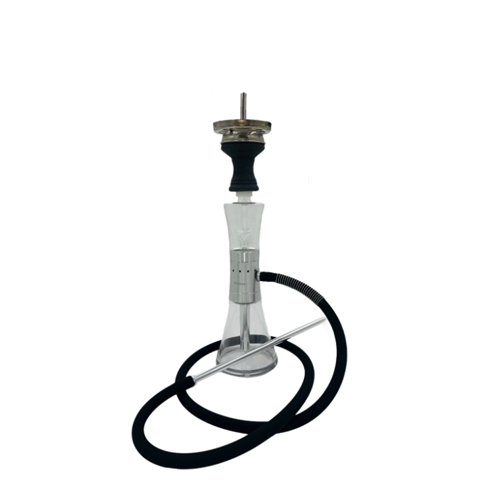 MOB HOOKAH 18" ONYX TORCH - SILVER