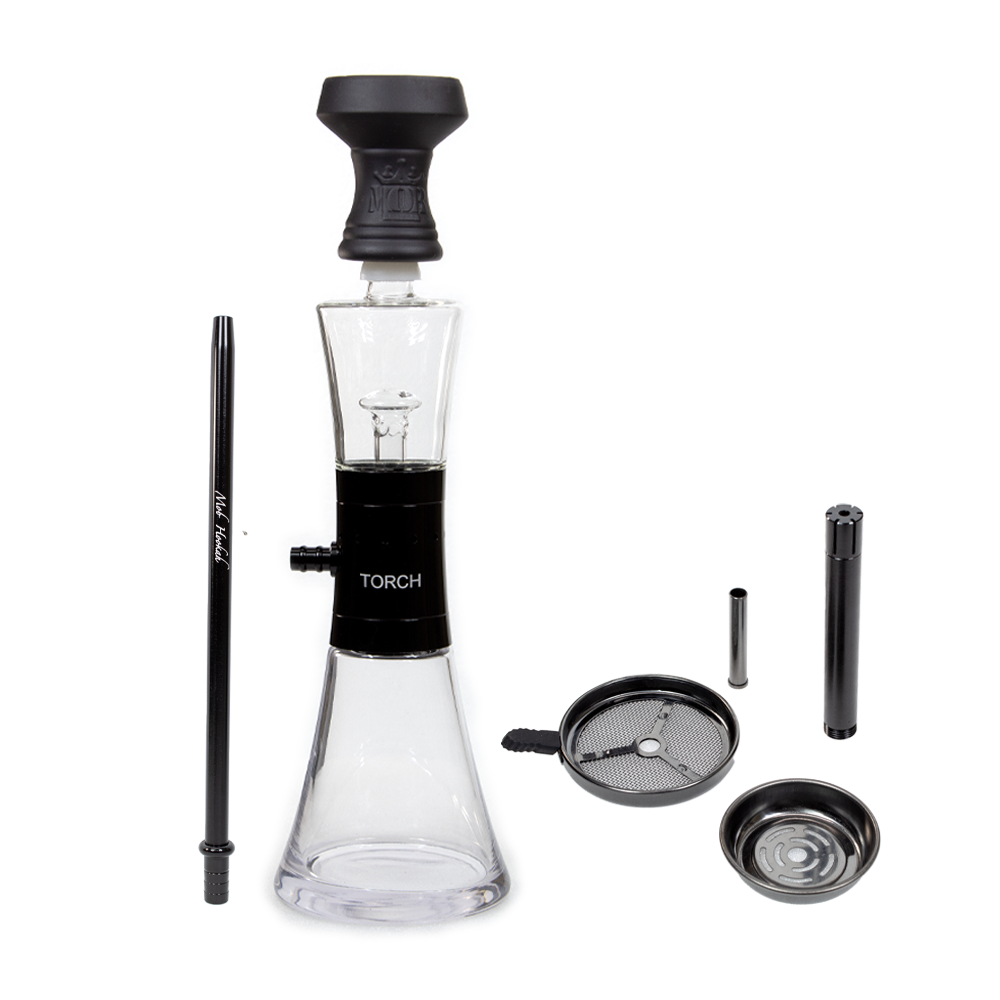 MOB HOOKAH 18" ONYX TORCH - BLACK