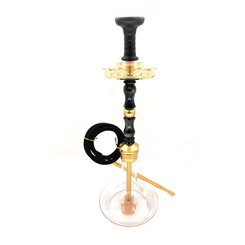 MOB HOOKAH 23" KHAMSA - BLACK &amp; GOLD