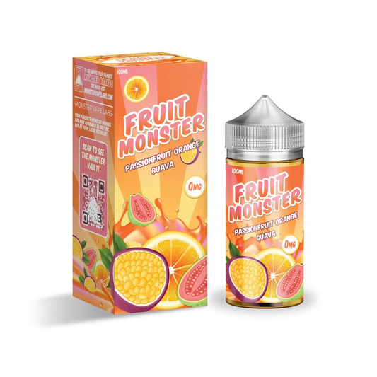 FRUIT MONSTER 100ML JUICE 0MG  - PASSION FRUIT ORANGE GUAVA