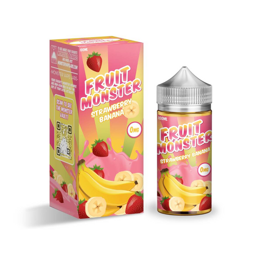 FRUIT MONSTER 100ML JUICE 0MG  - STRAW BANANA
