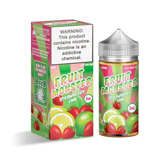 FRUIT MONSTER 100ML JUICE 3MG  - STRAW LIME