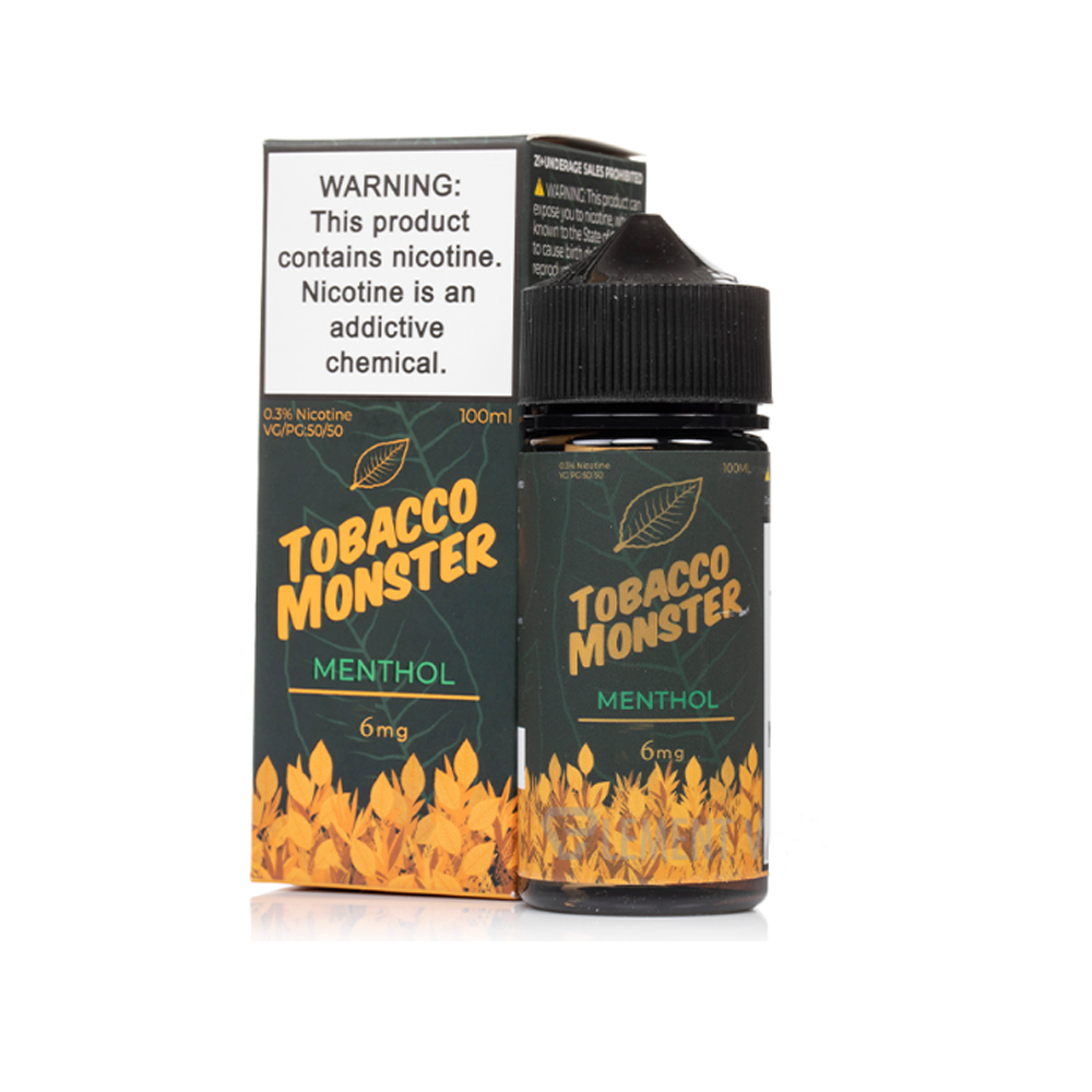 TOBACCO MONSTER 100ML JUICE 6MG  - MENTHOL