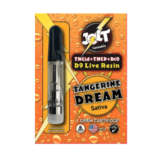 JOLT JD + D9 LIVE RESIN 1G CARTRIDGE SATIVA - TANGERINE DREAM