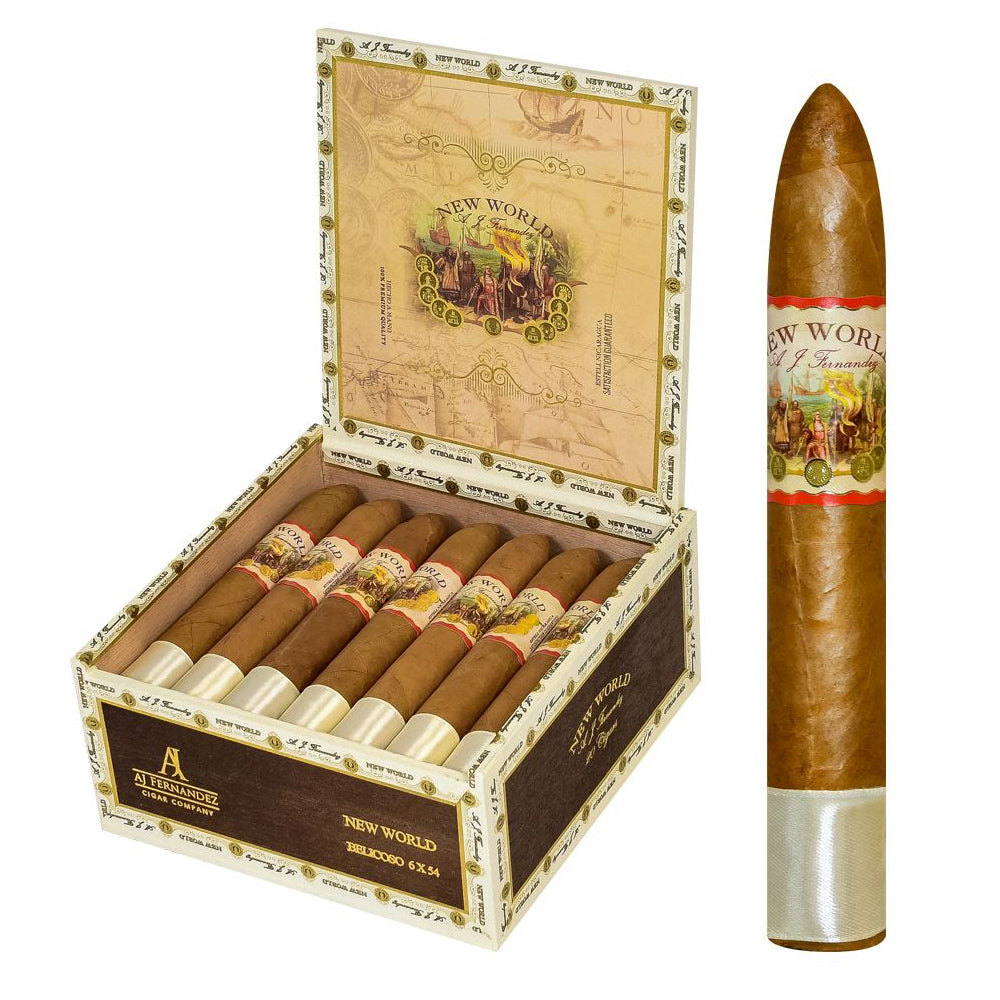 AJ NEW WORLD BELICOSO 6X54 CIGARS – Ben Exotics