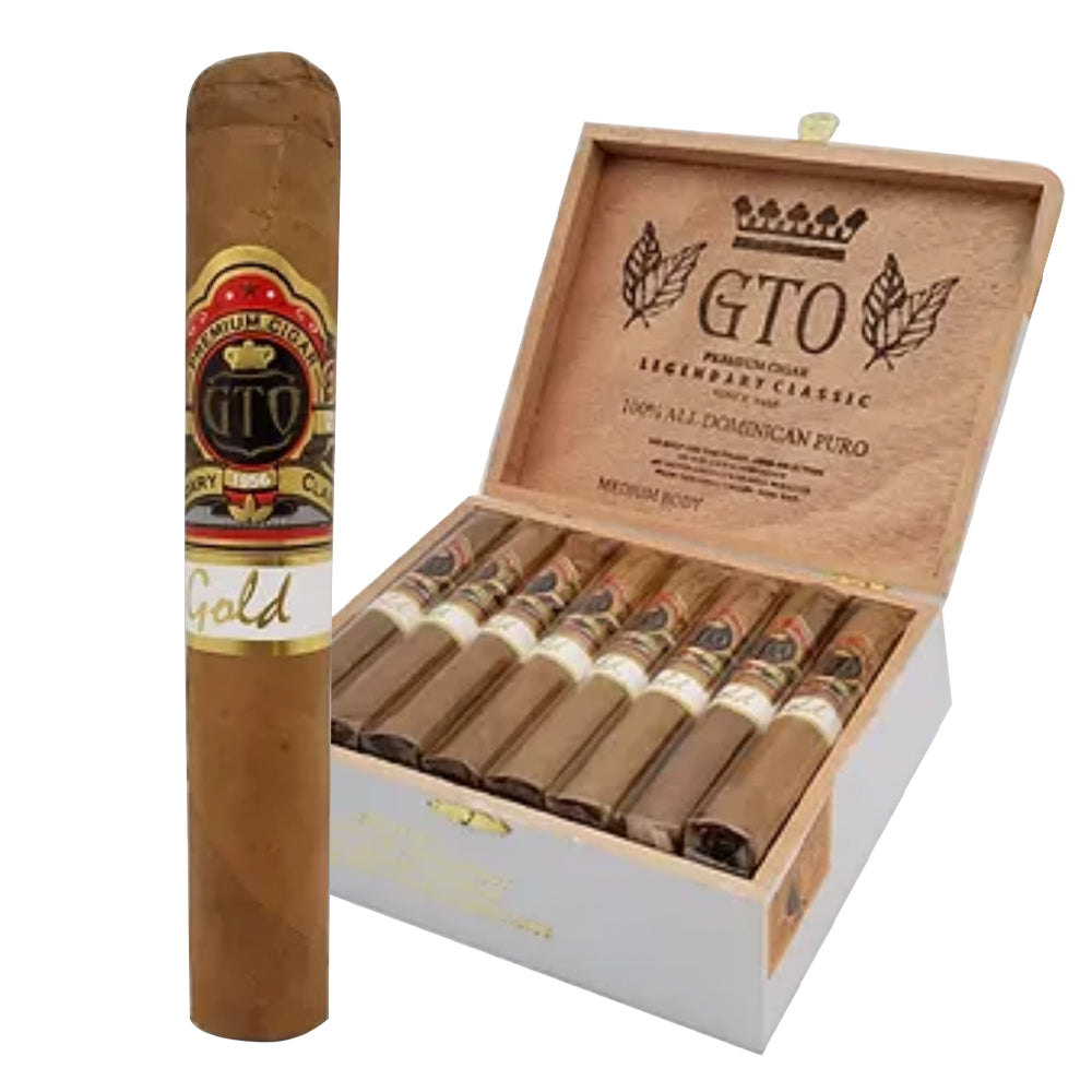 GTO CLASSIC ROBUSTO 5X52 GOLD CIGARS