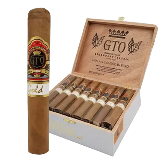 GTO CLASSIC ROBUSTO 5X52 GOLD CIGARS
